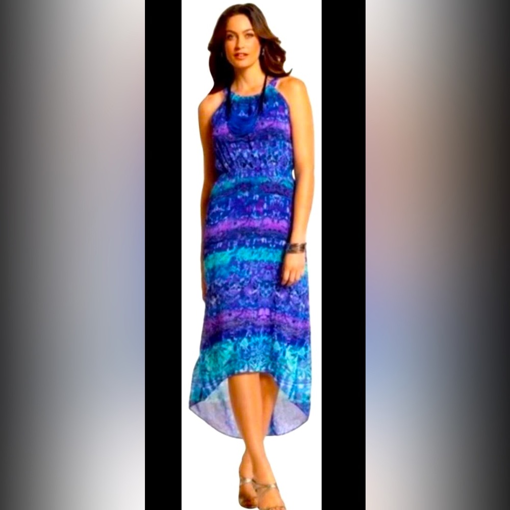 Chicos Brooke HiLow Hem Dress